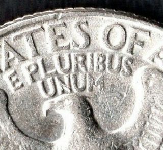 1989 US 25 cent Washington quarter dollar error coin USA lightly circulated rare 3