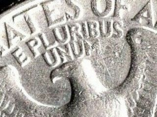 1989 US 25 cent Washington quarter dollar error coin USA lightly circulated rare 4
