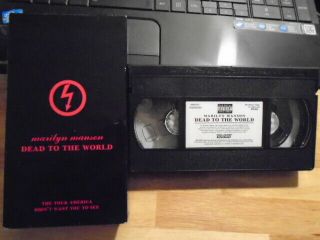 Rare Oop Marilyn Manson Vhs Music Video Dead To The World Live 1998 Nothing Nin