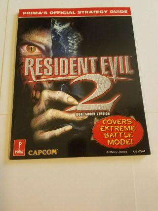 Resident Evil 2: Dual Shock (playstation 1 Ps1,  1998) ☆ Guide ☆ Rare