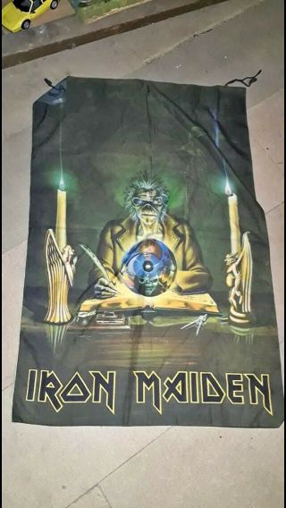 Iron Maiden Rare Large Flag As Hard To Find Vintage