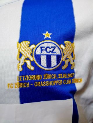 RARE 23.  09.  2007 FC ZURICH HOME FOOTBALL SHIRT SOCCER JERSEY TRIKOT NIKE SIZE M 5