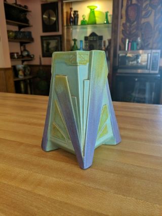 Rare Bretby Geometric Art Deco Vase