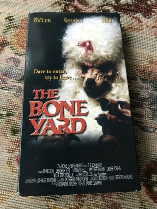 The Boneyard Vhs Horror Rare Zombies Zia Home Entertainment