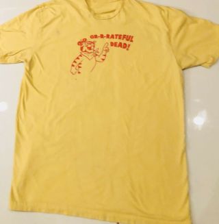 Rare Grateful Dead Tony Tiger Frosted Flakes Cereal T - Shirt Gr - R - Rateful Dead