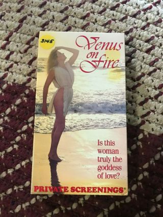Venus On The Fire Private Screenings Sexy Sleaze Big Box Slip Rare Oop Vhs