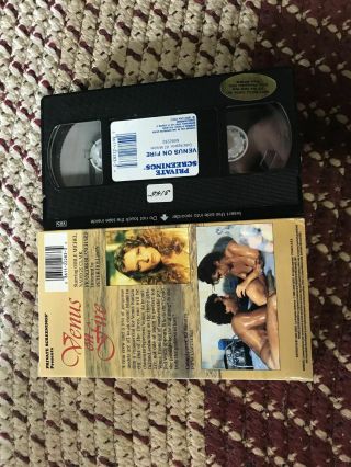 Venus On The Fire Private Screenings SEXY SLEAZE Big box slip rare oop Vhs 2