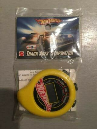 Hot Wheels 2008 Rare Toys R Us Release Yellow Track Aces Stop Watch Pack