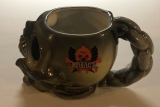 METALLICA Skull Ceramic Mug 02 Spencer’s Gifts Exclusive Rare Rebel Coffee Cup 3