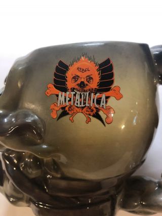 METALLICA Skull Ceramic Mug 02 Spencer’s Gifts Exclusive Rare Rebel Coffee Cup 5