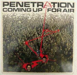 Penetration - Coming Up For Air Vinyl Lp Uk 1979 With Rare Lyric Sheet Ex/ex
