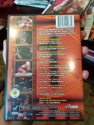 Best of the WWF 2001 DVD Viewer ' s Choice WWE Wrestling OOP RARE AUSTIN ROCK WCW 2