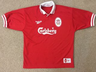 Liverpool 1996/1998 Reebok Home Football Shirt Size 42 - 44 Rare