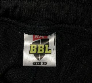 Rare Player Worn BBL Hobart Hurricanes Cricket Training Trousers Size 32” 3