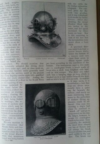 Divers Sea Diving Helmet Equipment Fleuss Apparatus Rare Old Antique 1895 Gorman