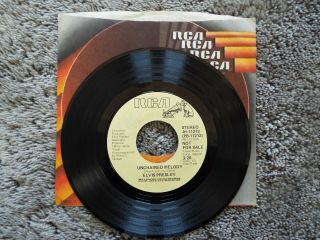 Rare - Rca Records Pb - 11212 - Elvis Presley - Unchained Melody - Promo - 45 - Vinyl