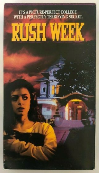 Rush Week Rare & Oop Horror Thriller Movie Rca Columbia Pictures Home Video Vhs