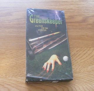 Rare The Greenskeeper Golf Horror Slasher Vhs Tape Kip Winger Soundtrack Metal