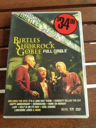 Dvd Birtles Shorrock Goble - Full Circle (rare 80 