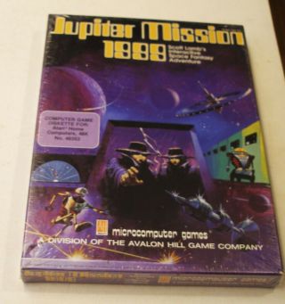 Rare Jupiter Mission 1999 By Avalon Hill For Atari 400/800 -