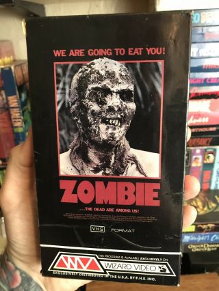 Zombie Vhs 1981 Wizard Video Lucio Fulci Tisa Farrow 1979 Rare Cult Horror Gore