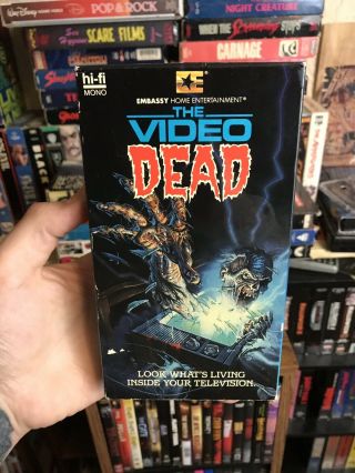 The Video Dead Vhs Rare Horror Gore Embassy Video Low Budget Zombie Movie