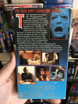 The Video Dead VHS Rare Horror Gore Embassy Video Low Budget Zombie Movie 2