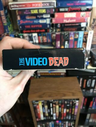 The Video Dead VHS Rare Horror Gore Embassy Video Low Budget Zombie Movie 5