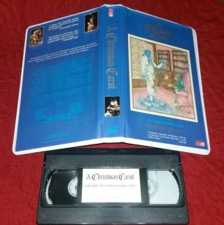 Guthrie Theater ' s A Christmas Carol Rare Clamshell VHS Horror Big Box OOP 1985 2