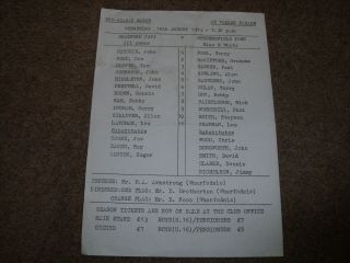 Rare Bradford City V Huddersfield Town Friendly 15th August 1973
