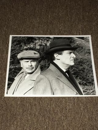 Jeremy Brett & Edward Hardwicke - Rare 1991 Sherlock Holmes Press Photo