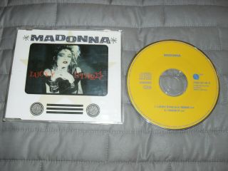 Madonna - Lucky Star - Rare Yellow Label - Cd Single - I Know It