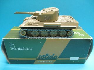 Solido No.  236 1/50 Wwii German Panther G Aa Flak Gun Tank Diecast Model Rare