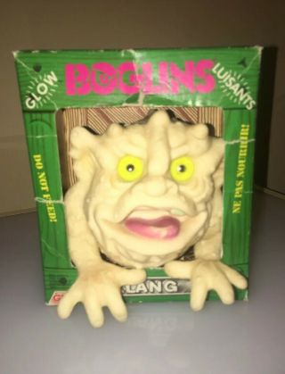 1987 " Glow Boglins " Mattel Orig.  " Klang " Boglin In The Box - Rare