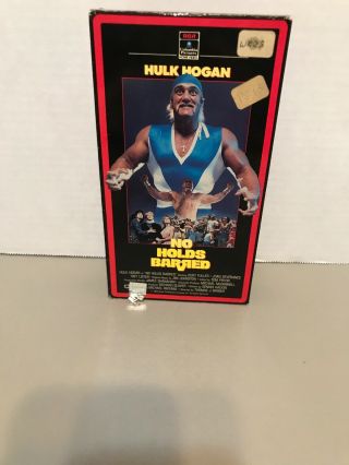 Vhs Movie “no Holds Barred " With Hulk Hogan Pro Wrestling Movie 1989 Rare