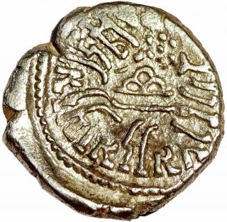 Ancient - Western Kshatrapas - Rudrasena Iii - Silver Drachm (348 - 380ce) Rare Rm27