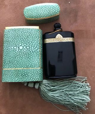 Rare Baccarat 1922 Nuit De Noel By Caron Perfume 4 1/4 In Bottle Tassled Box