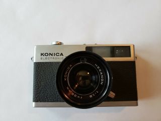 Very Rare Konica Premium Rangefinder 35mm Film Camera With 38mm F1.  8 Hexanon
