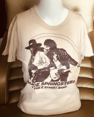 Rare Vtg1978 Bruce Springsteen & The E Street Band Darkness Tour T Shirt Sz M