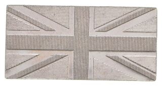 Rare Flag Of United Kingdom.  925 Sterling Silver - Bar Limited Edition 576