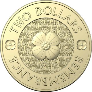 2018 Australia Unc $2 Coin - Gold Poppy Ex 30th Anniv.  Set - Rare