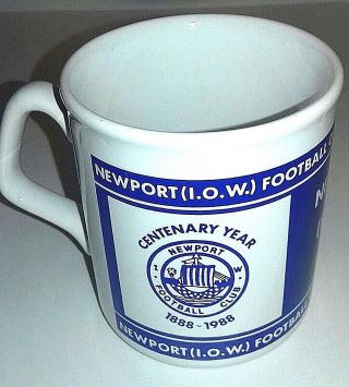 Newport Isle of Wight Football Club 3 Mugs 300ml Centenary Edition 1988 Rare 4