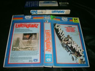 Vhs Earthquake 1974 Pre Cert Australian Cic Mega Rare First Issue Cult Classic