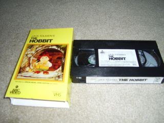 Jr Tolkein The Hobbit 1977 (vhs),  Abc Video Release,  Rare