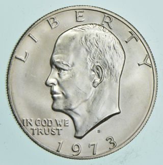 Specially Minted - S Mark - 1973 - S 40 Eisenhower Silver Dollar - Rare 156