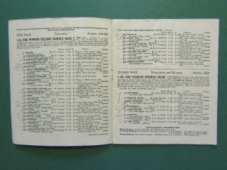 1958 Sandown Racecard - Royal Task,  Lester Piggott wins over Hurdles Very Rare 2