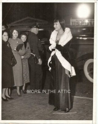 Rare One Of A Kind Anna May Wong 1933 Hollywood Candid News Photo