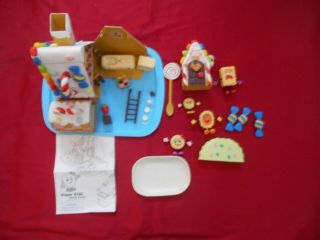 Sugar Kids Sweet Fairy Gingerbread House And Family Playset Very Rare Complete