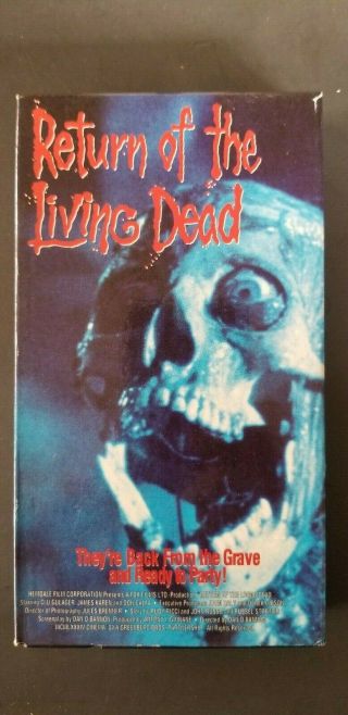 Return Of The Living Dead Hemdale Vhs Rare Cover