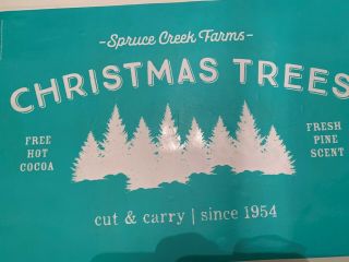 Chalk Couture Transfer,  Retired Rare Christmas Tree Farm